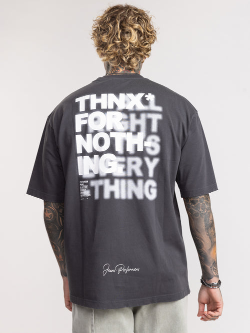 T-SHIRT OVER SIZE Dark Gray / XXS