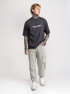 T-SHIRT OVER SIZE Dark Gray / XXS