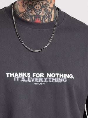 T-SHIRT OVER SIZE Dark Gray / XXS