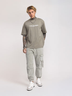 T-SHIRT OVER SIZE Light Gray / XXS