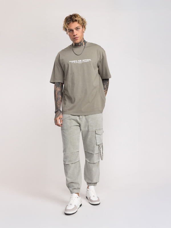T-SHIRT OVER SIZE Light Gray / XXS