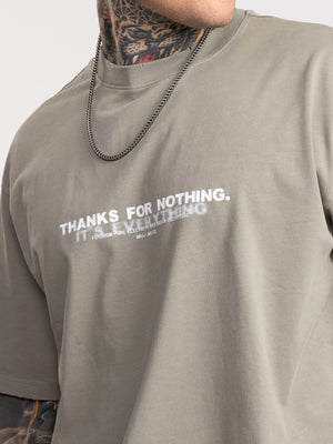 T-SHIRT OVER SIZE Light Gray / XXS