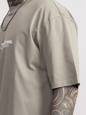 T-SHIRT OVER SIZE Light Gray / XXS
