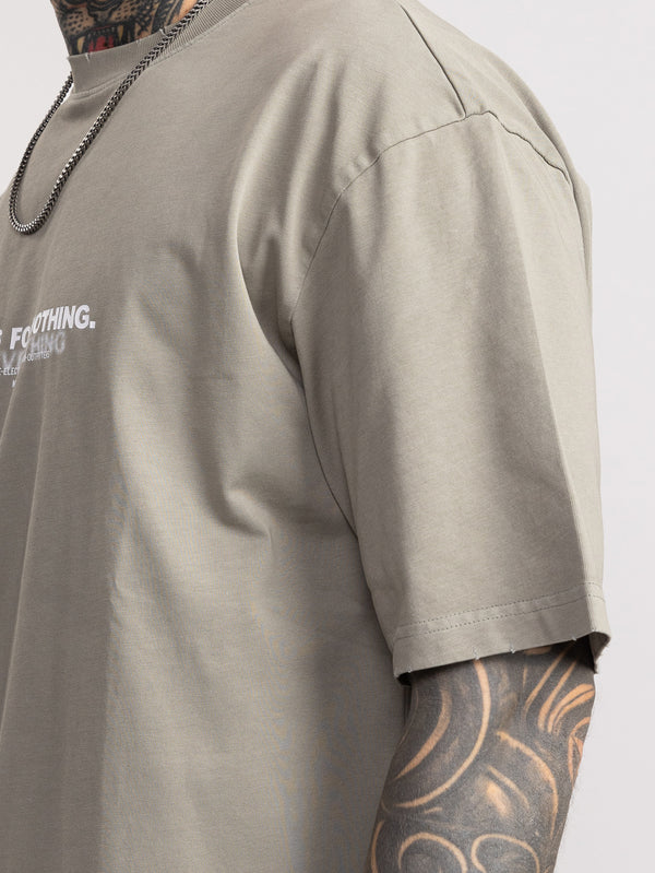 T-SHIRT OVER SIZE Light Gray / XXS