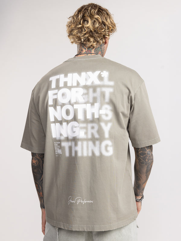 T-SHIRT OVER SIZE Light Gray / XXS