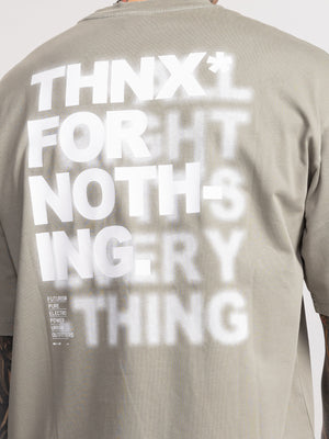T-SHIRT OVER SIZE Light Gray / XXS