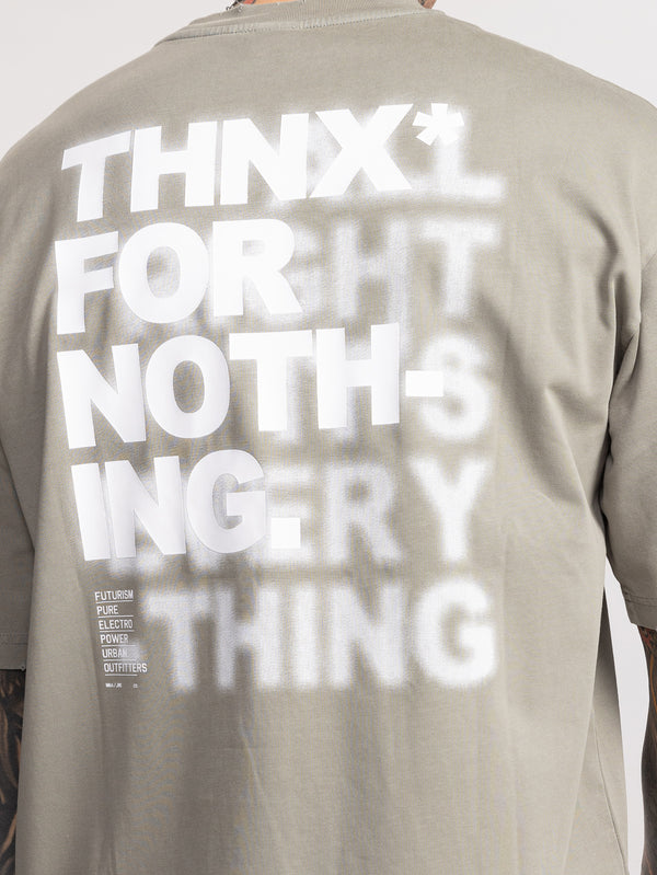 T-SHIRT OVER SIZE Light Gray / XXS