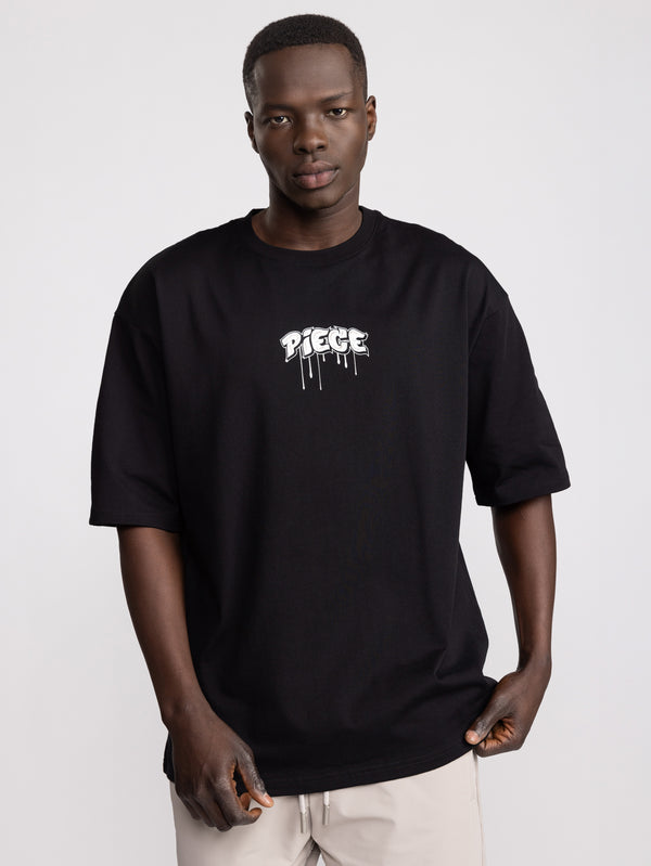 T-SHIRT OVER SIZE Black / XXS