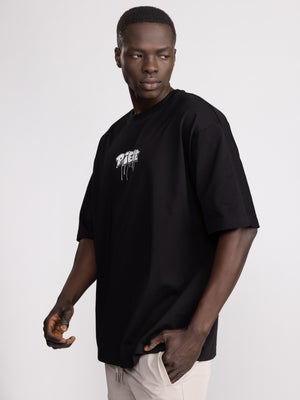 T-SHIRT OVER SIZE Black / XXS