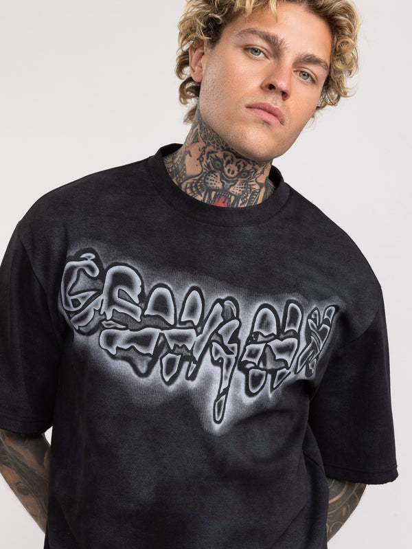 T-SHIRT OVER SIZE Black / XXS