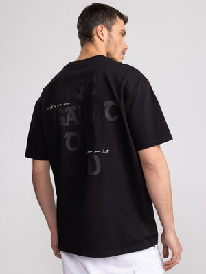 T-SHIRT OVER SIZE Black / XXS