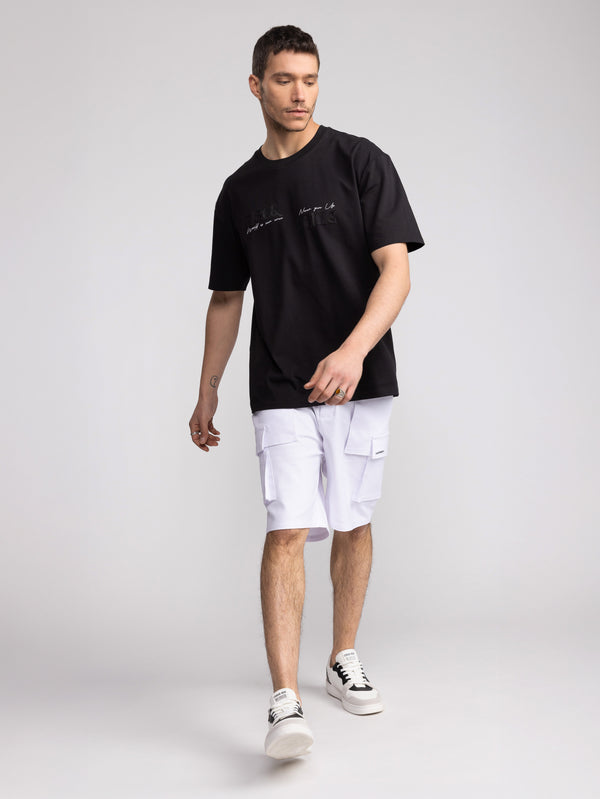 T-SHIRT OVER SIZE Black / XXS