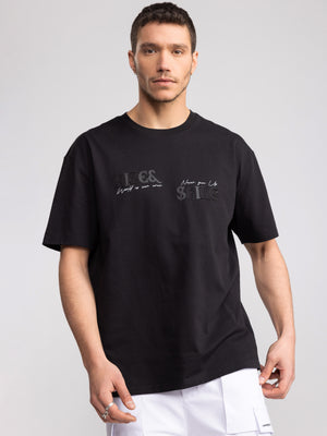 T-SHIRT OVER SIZE Black / XXS