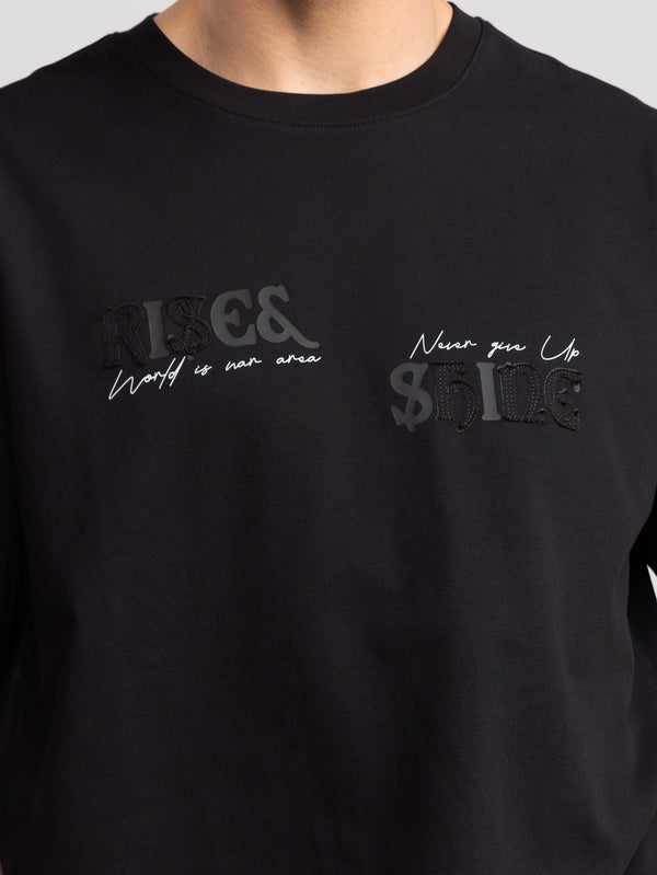 T-SHIRT OVER SIZE Black / XXS