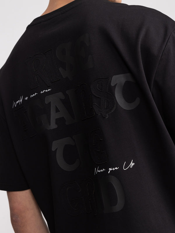 T-SHIRT OVER SIZE Black / XXS