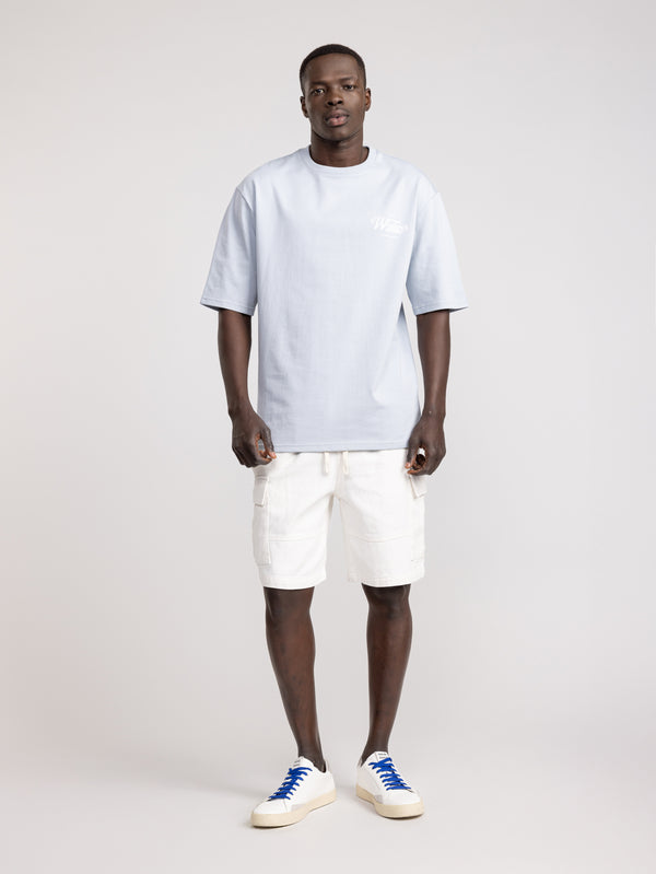 T-SHIRT OVER SIZE Blue/Gray / XXS