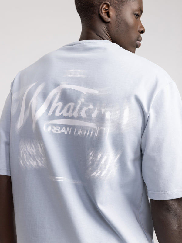 T-SHIRT OVER SIZE Blue/Gray / XXS