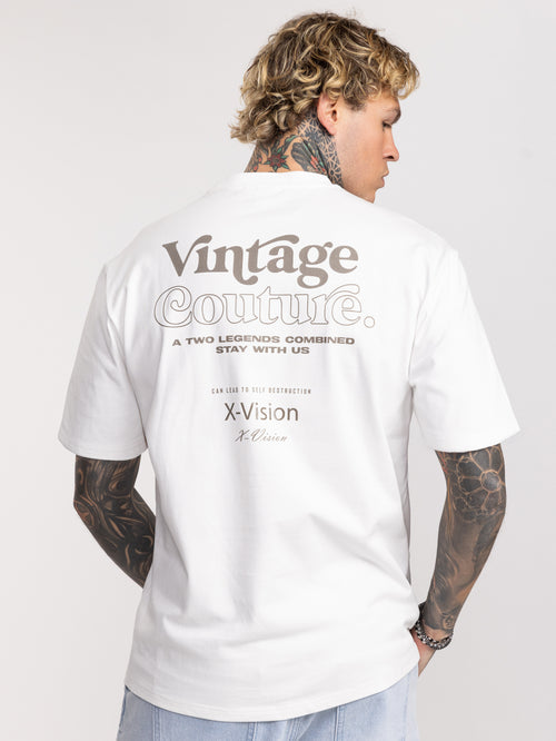 T-SHIRT OVER SIZE Cream / XXS