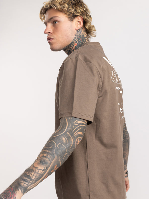 T-SHIRT OVER SIZE Brown / XXS