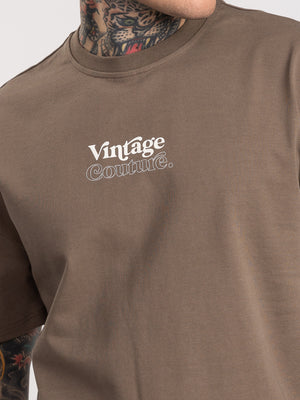T-SHIRT OVER SIZE Brown / XXS