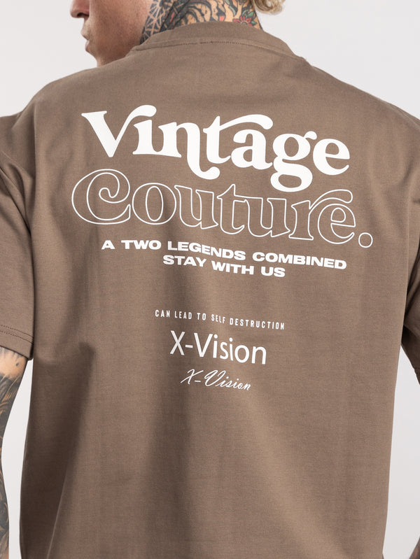 T-SHIRT OVER SIZE Brown / XXS