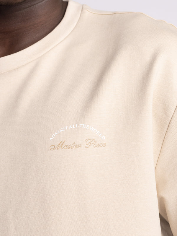 T-SHIRT OVER SIZE Beige / XXS