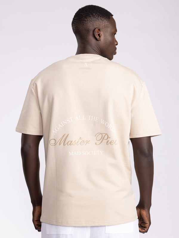 T-SHIRT OVER SIZE Beige / XXS