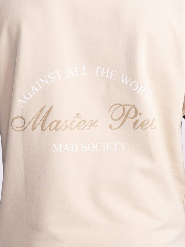T-SHIRT OVER SIZE Beige / XXS