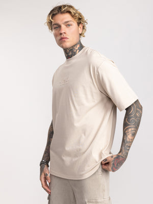 T-SHIRT OVER SIZE Stone / XXS