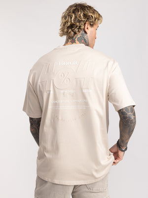 T-SHIRT OVER SIZE Stone / XXS