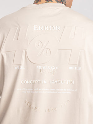 T-SHIRT OVER SIZE Stone / XXS