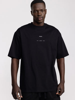 T-SHIRT OVER SIZE Black / XXS