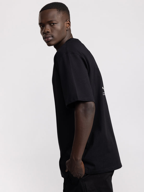 T-SHIRT OVER SIZE Black / XXS
