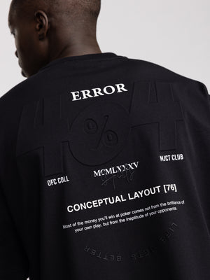 T-SHIRT OVER SIZE Black / XXS