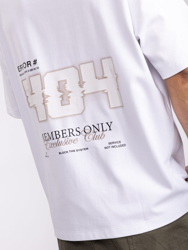 T-SHIRT OVER SIZE White / XXS