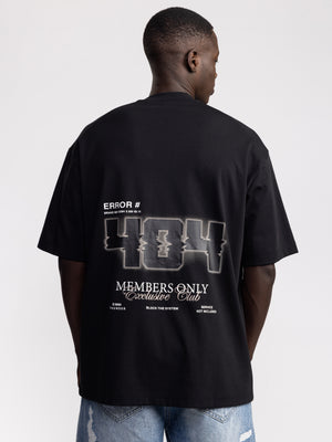 T-SHIRT OVER SIZE Black / XXS