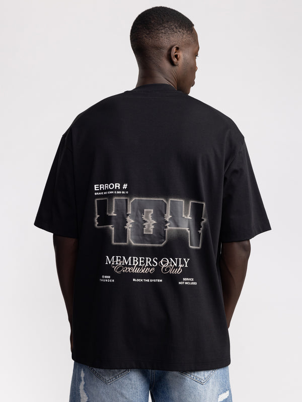 T-SHIRT OVER SIZE Black / XXS