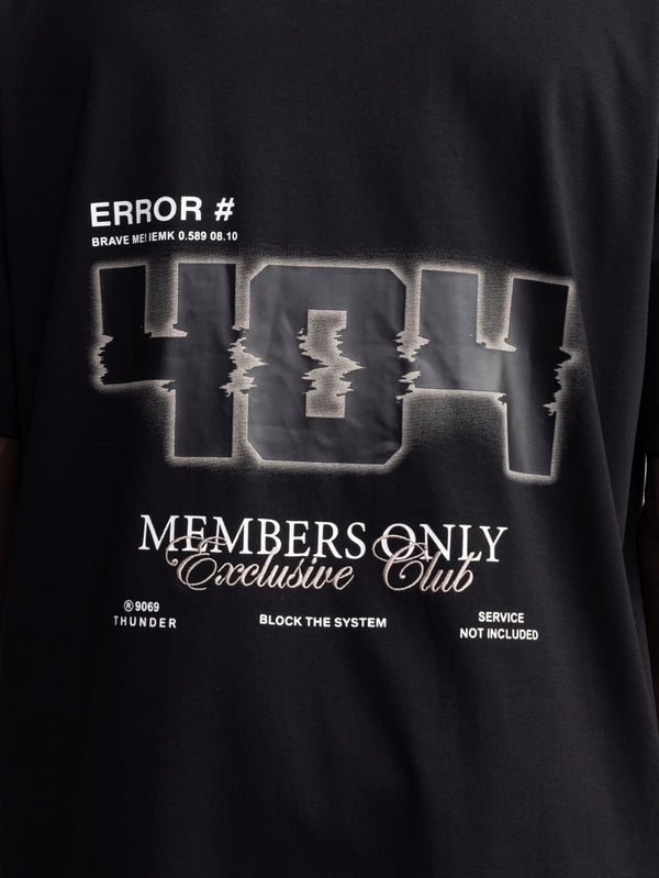 T-SHIRT OVER SIZE Black / XXS