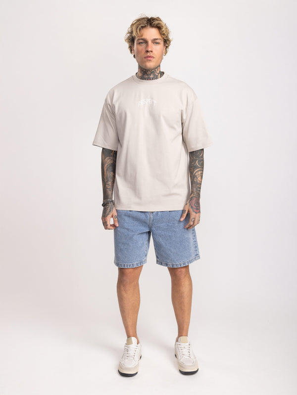 T-SHIRT OVER SIZE Light Gray / XXS