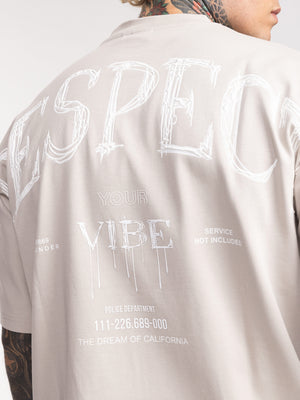 T-SHIRT OVER SIZE Light Gray / XXS