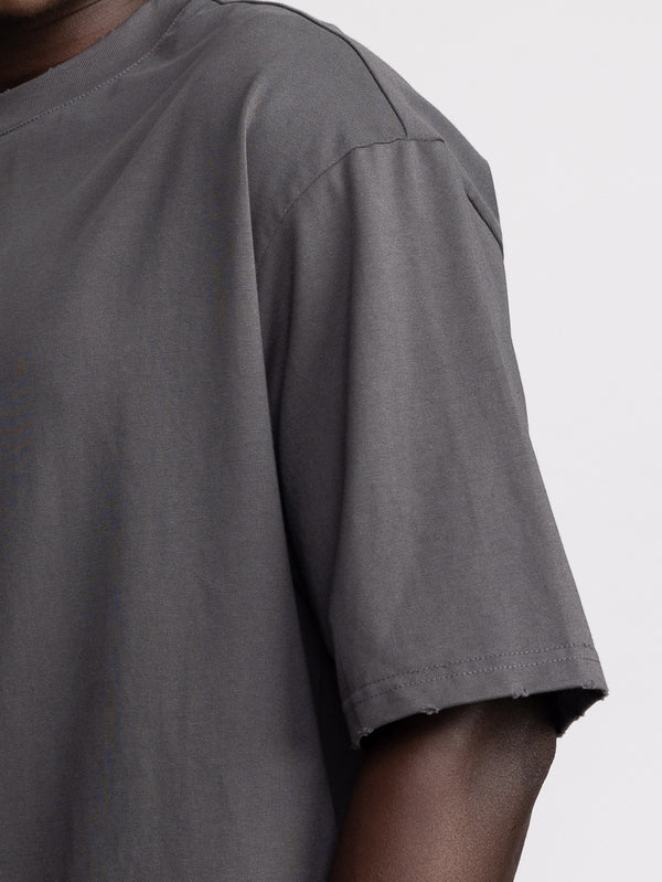 T-SHIRT OVER SIZE Dark Gray / XXS