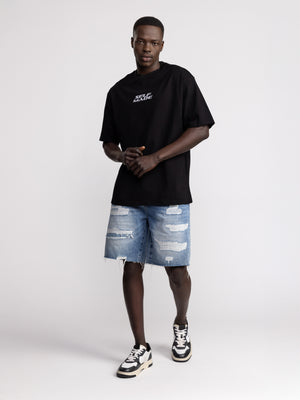 T-SHIRT OVER SIZE Black / XXS