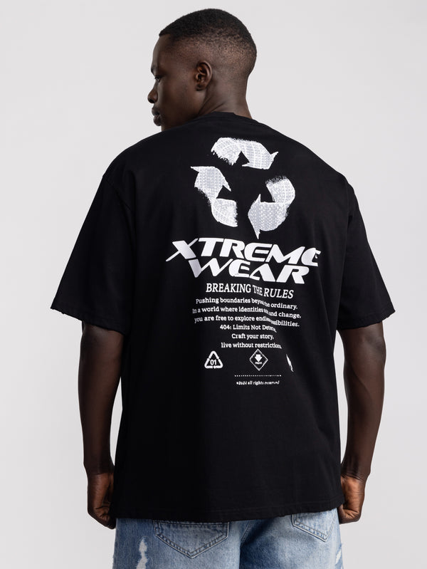 T-SHIRT OVER SIZE Black / XXS