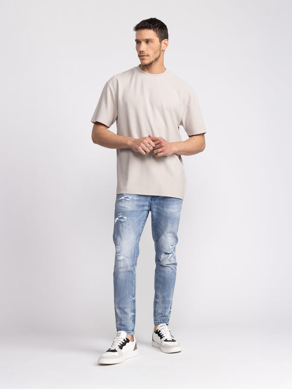 FASHION BASIC T-SHIRTS Light Gray / XXS