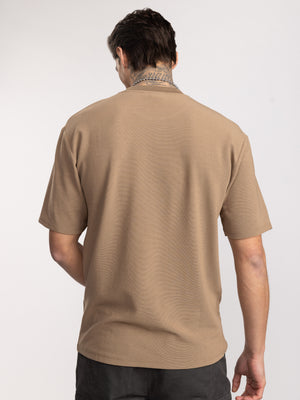 FASHION BASIC T-SHIRTS Brown / XXS