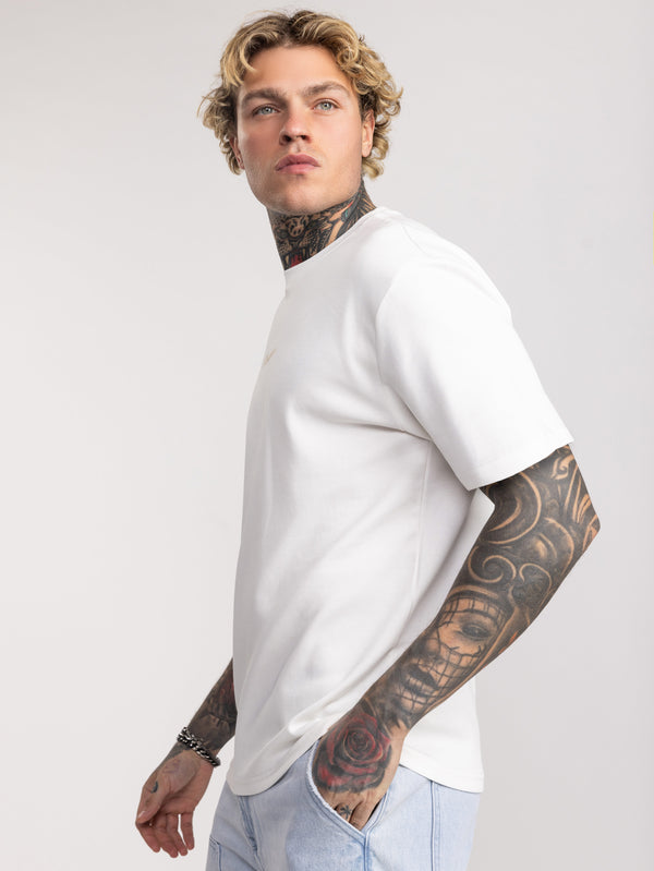 T-SHIRT OVER SIZE Cream / XXS