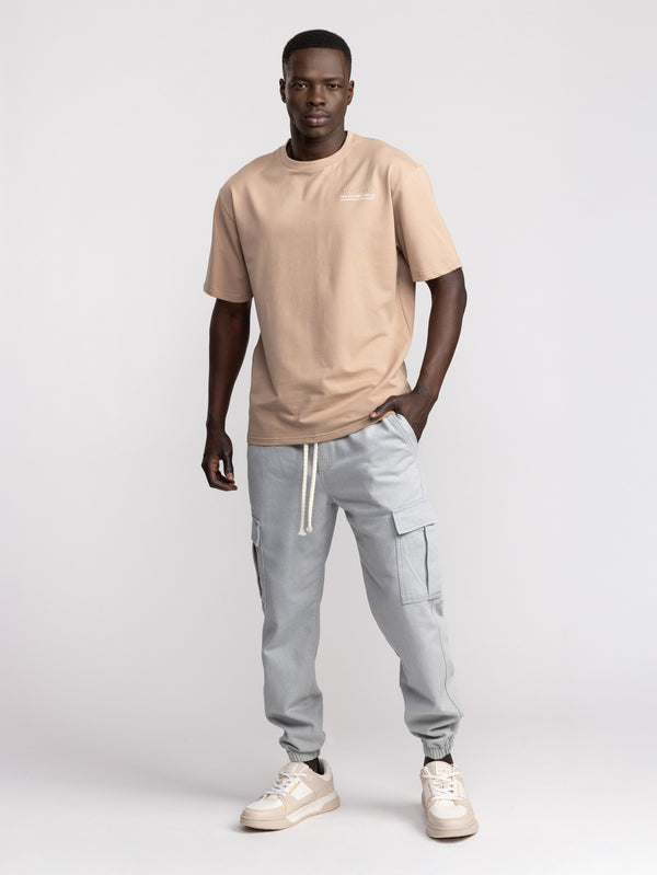 T-SHIRT OVER SIZE Mocha / XXS