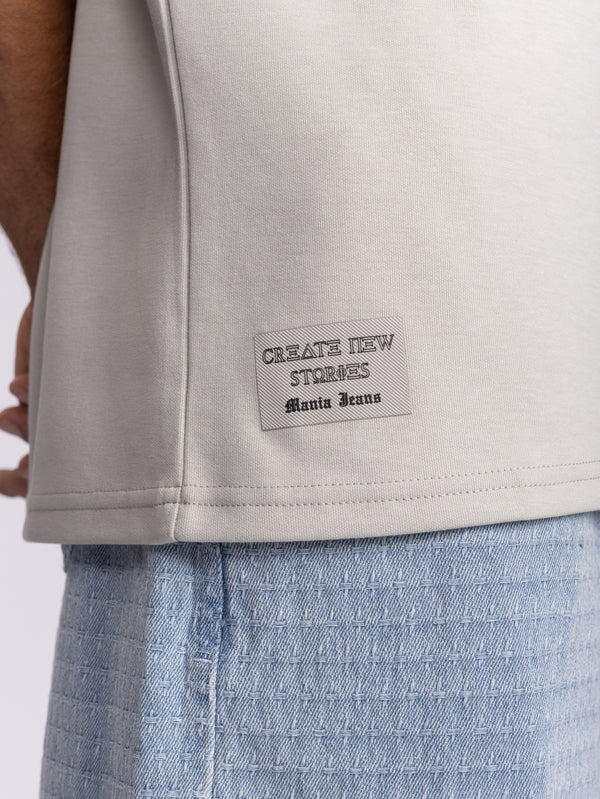 FASHION BASIC T-SHIRTS Light Gray / XXS