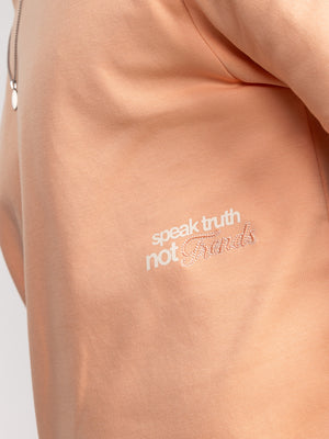 T-SHIRT OVER SIZE Peach / XXS
