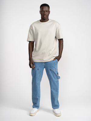 T-SHIRT OVER SIZE Light Gray / XXS